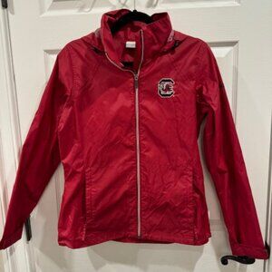 University of South Carolina Gamecocks fitted Columbia zip up windbreaker size M